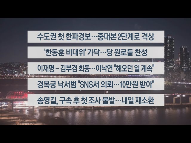 [이시각헤드라인] 12월 20일 뉴스투나잇1부 / 연합뉴스TV (YonhapnewsTV)