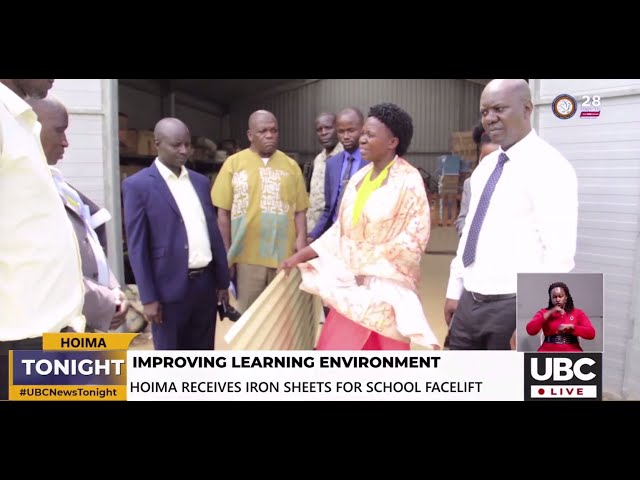 OPM DELIVERS IRON SHEETS TO FACELIFT THE DILAPIDATED SCHOOL IN HOIMA DISTRICT