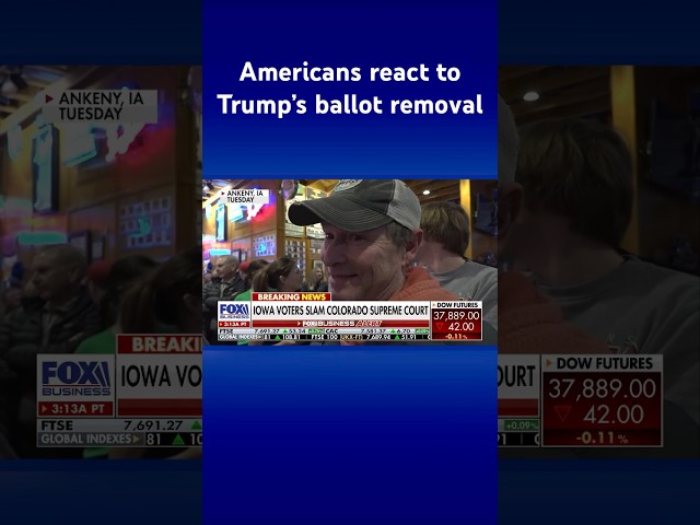 US voters argue Colorado ballot removal ‘will help Trump’ #shorts