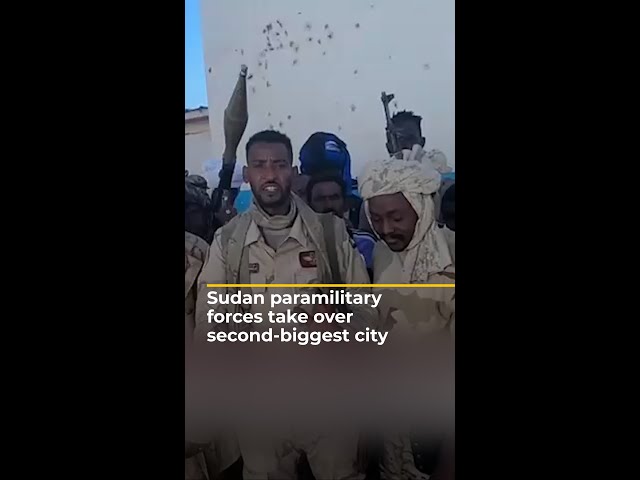 Sudan paramilitary forces take over second-biggest city | AJ #shorts