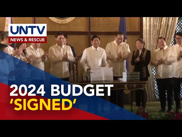 Pres. Marcos Jr. signs P5.768-T budget for 2024