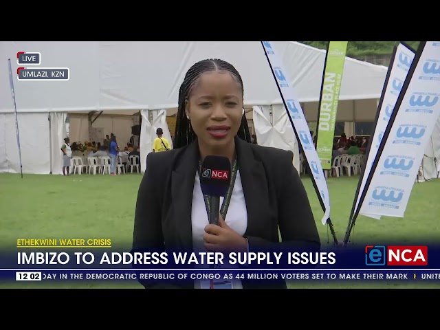 eThekwini Water Issues | Imbizo to address water supply issues