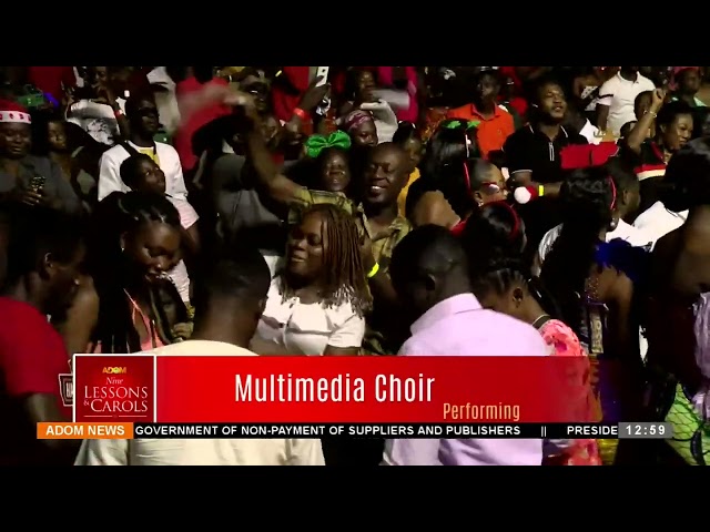 Adom Nine Lessons And Carols 2023: Multimedia Choir charges atmosphere with soul-stirring songs