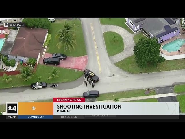 Police are investigating a shooting in Miramar