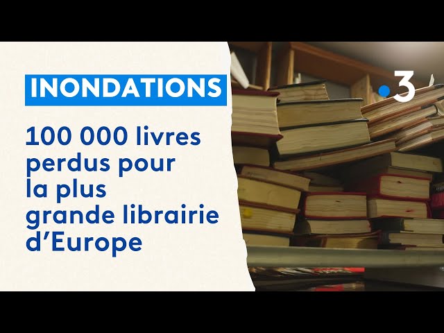 La plus grande librairie d'Europe a les pieds dans l'eau