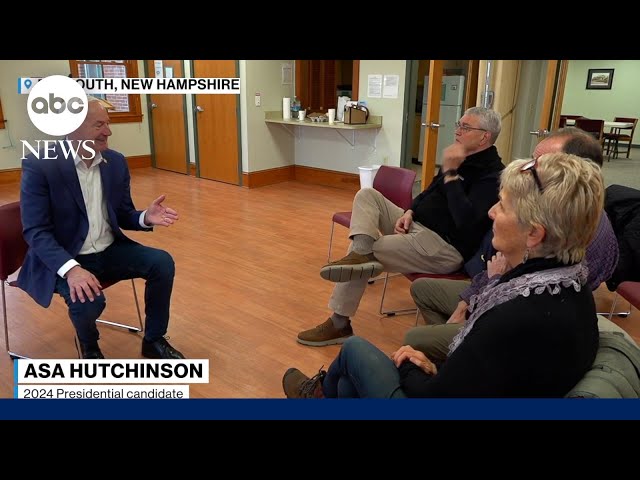 2024 presidential candidate Asa Hutchinson makes a stop in New Hampshire