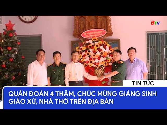 Quân đoàn 4 thăm, chúc mừng Giáng sinh Giáo xứ, Nhà thờ trên địa bàn