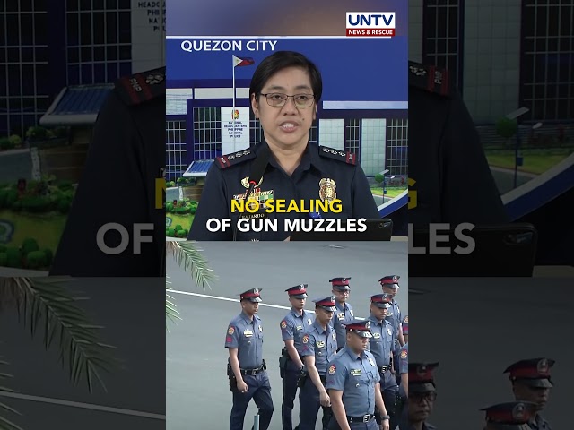 PNP decides not to tape muzzles of police firearms this year