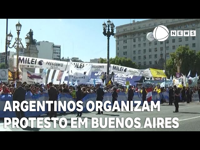 Argentinos organizam protesto em Buenos Aires