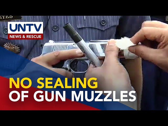 PNP decides not to tape muzzles of police firearms this year