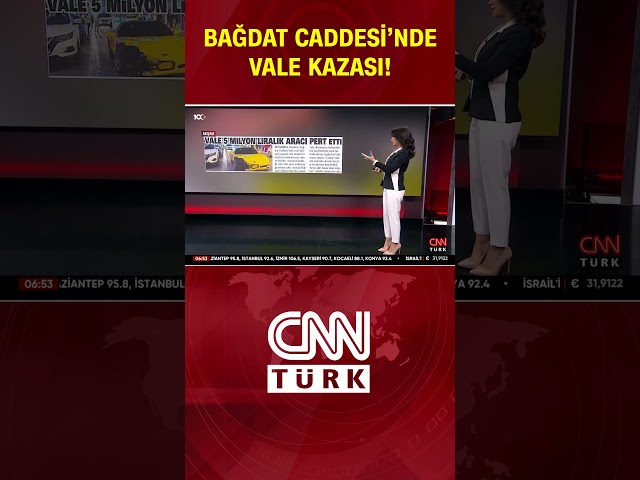 Bağdat Caddesi'nde Vale Kazası: 5 Milyonluk Corvette'i Pert Etti! #Shorts