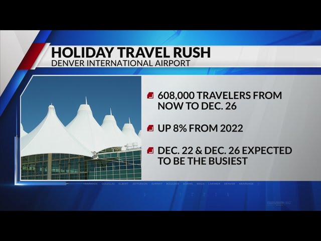 DIA to see increase in travelers during holidays