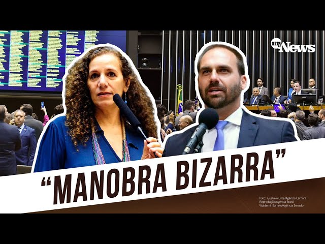 JANDIRA FEGHALI e outros parlamentares reagem à "emenda patriota" de Eduardo Bolsonaro