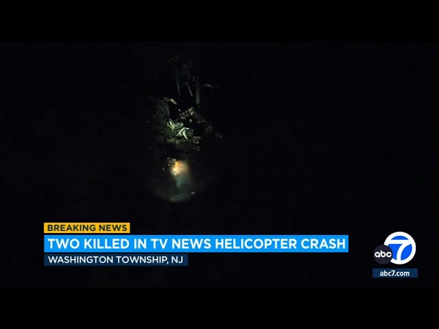 Philadelphia news helicopter crashes in New Jersey, killing pilot, photographer