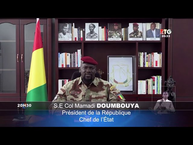 www.guineesud.com : Incendie de Kaloum : discours du Col. Doumbouya : 3 jours de deuil