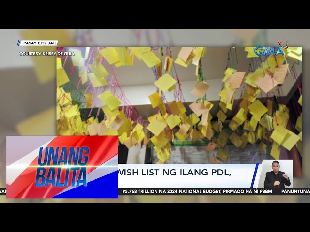 Christmas wish list ng ilang PDL, nag-viral | UB