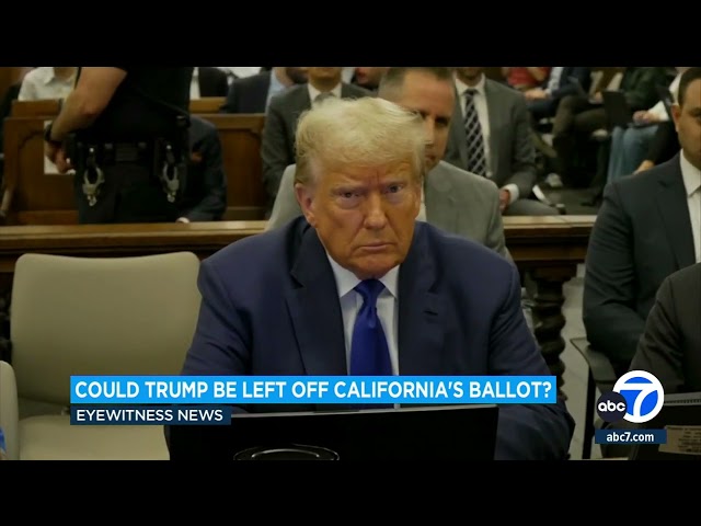 California lieutenant governor calls for Trump to be removed from ballot