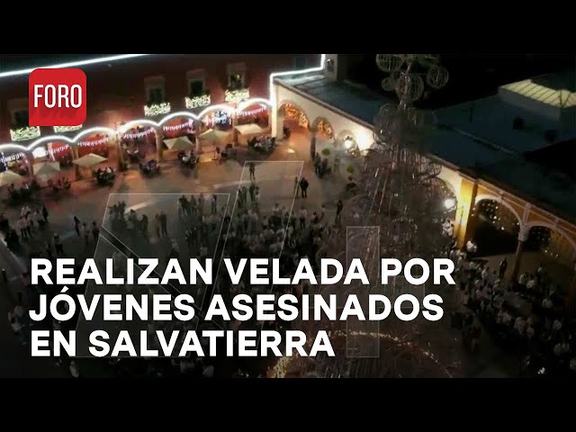 Velada en árbol navideño por jóvenes asesinados en Salvatierra, Guanajuato - Las Noticias