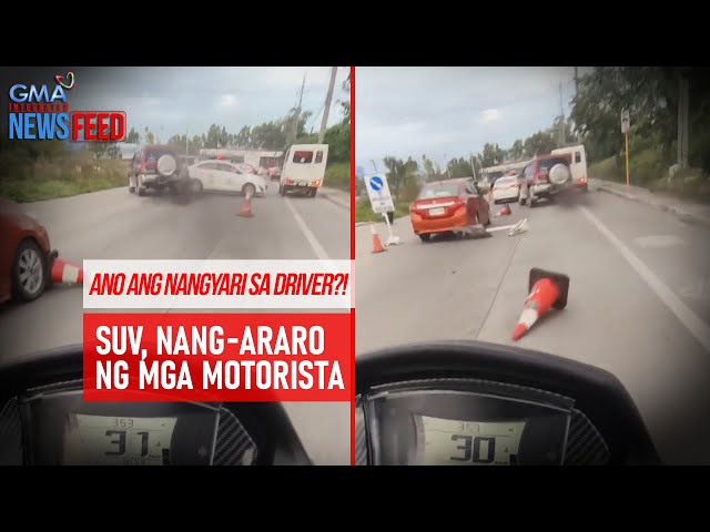 SUV, nang-araro ng mga motorista | GMA Integrated Newsfeed