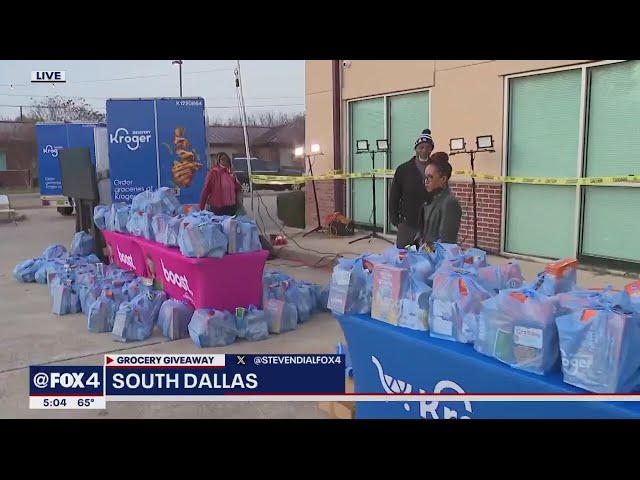 Kroger meal giveaway launches 'Grocery Connect' initiative in South Dallas