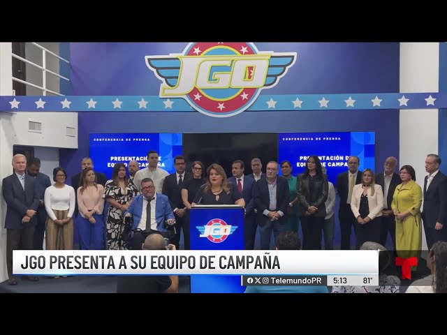 Jenniffer González presenta a su equipo de campaña