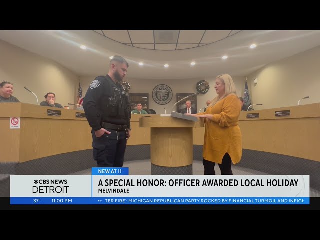 Melvindale police officer gets his own holiday, named Michigan Officer of the Year