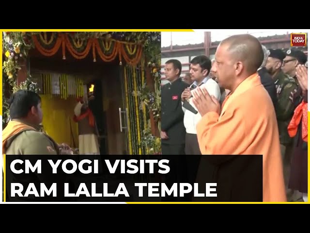 CM Yogi In Ayodhya: CM Yogi Adityanath Inspects The Construction Of Ram Temple In Ayodhya