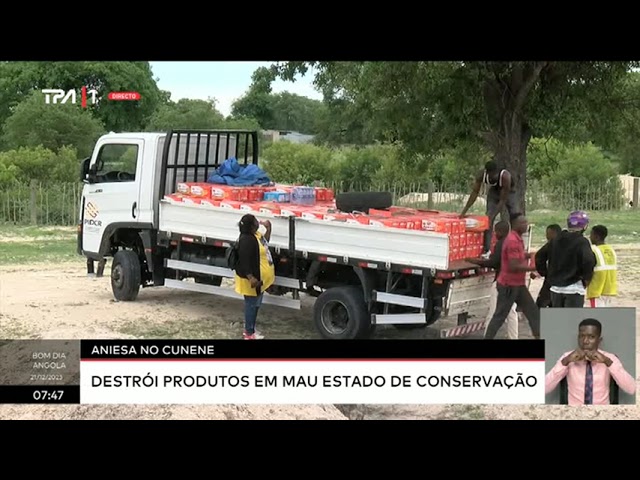 Aniesa no Cunene - Destrói produtos em mau estado de consevação