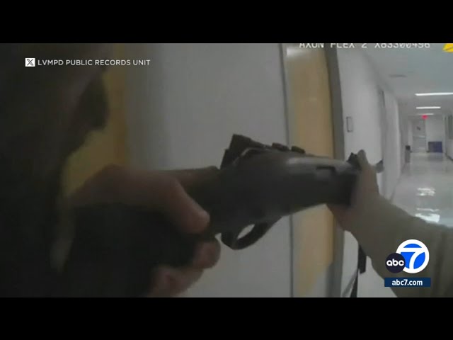 Las Vegas police release dramatic bodycam video from UNLV shooting