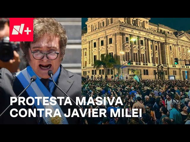 Más de 15 mil personas salen a protestar contra políticas de Milei - En Punto