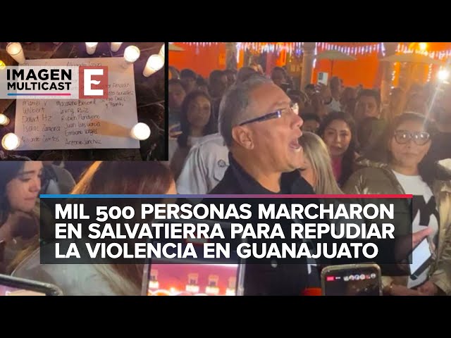 Familiares y amigos marchan en Salvatierra exigen justicia para las víctimas