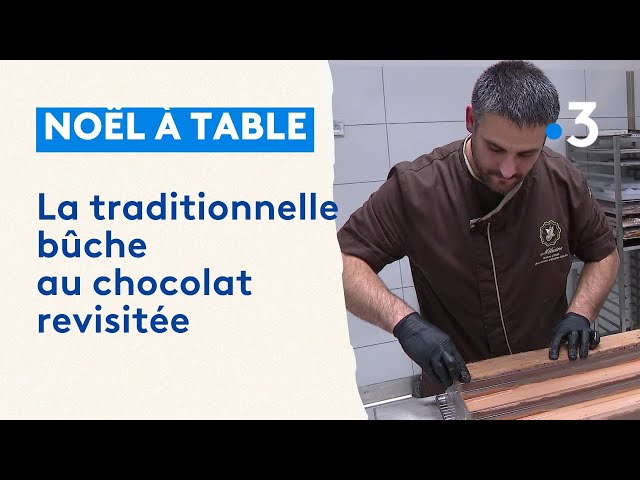 Noël à Table - La traditionnelle bûche revisitée par la pâtisserie La Mélusine à Châtellerault