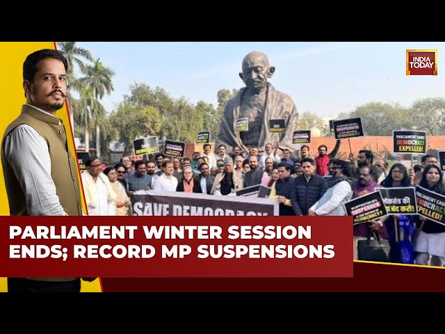 Winter Session of Parliament Ends a Day Early with Record MP Suspensions