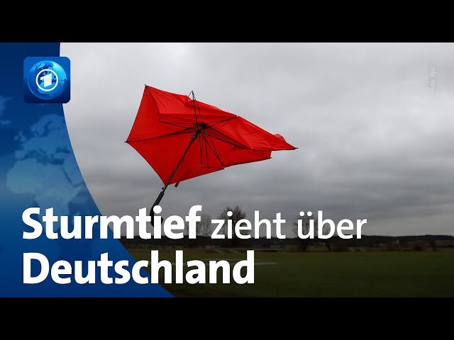 Unwetter: Sturmtief zieht über Deutschland