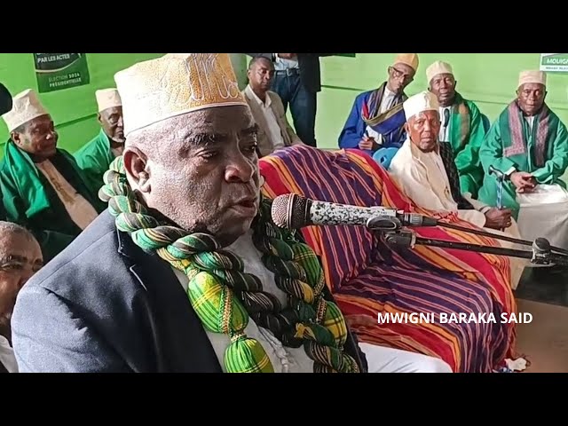 Discours de MWIGNI BARAKA à son retour aux Comores, jeudi 21 décembre 2023