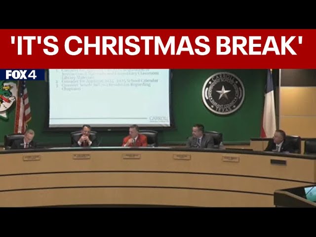 Southlake Carroll ISD board president: Call it 'Christmas break' not 'holiday break&#