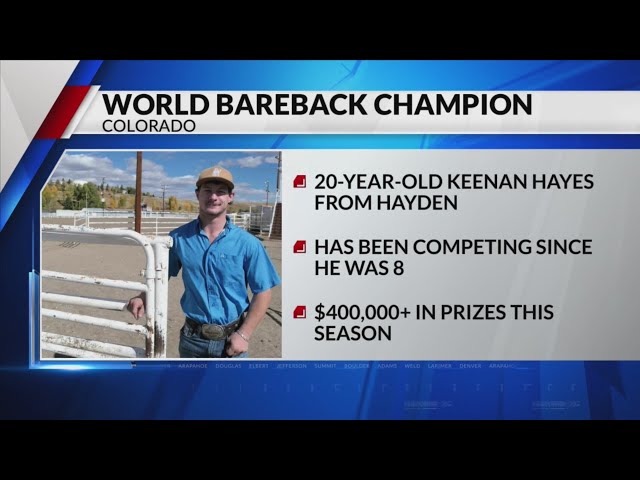 Colorado 20-year-old becomes world bareback champion