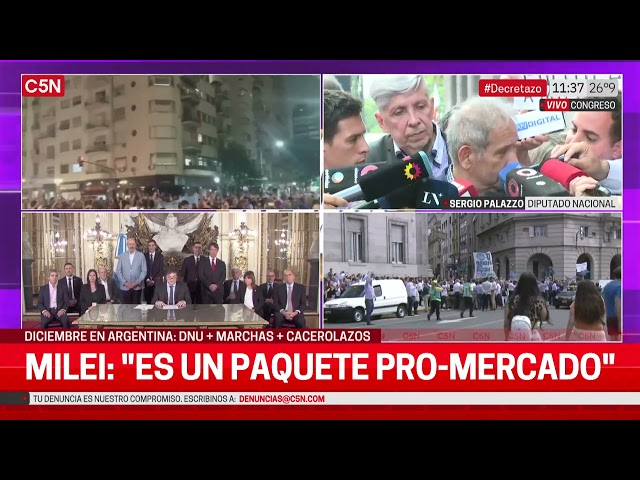 MARCHA, DECRETOS y CACEROLAZO: HABLA SERGIO PALAZZO, DIPUTADO NACIONAL