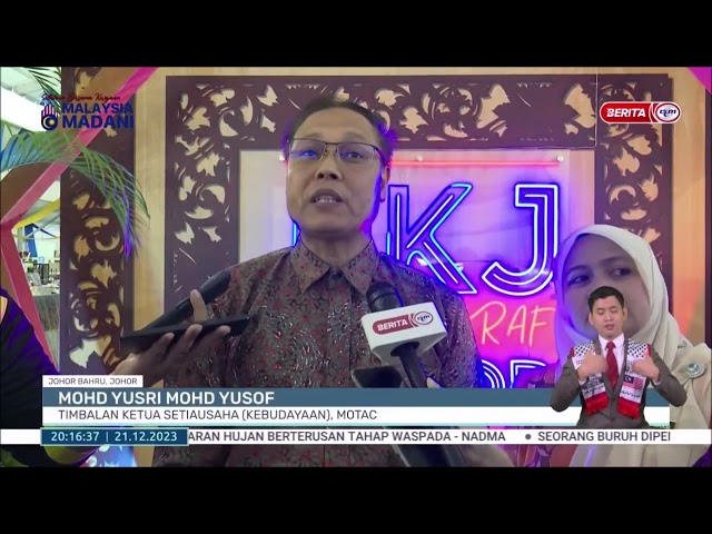 21 DIS 2023 BERITA PERDANA – FESTIVAL KRAF JOHOR 2023: PROMOSI DAN KOMERSIALKAN PRODUK KRAF MALAYSIA