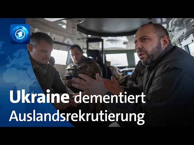 Ukraine dementiert Pläne, im Ausland mobil zu machen