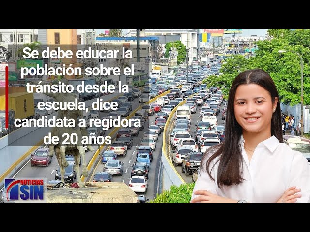 Se debe educar la población sobre el tránsito desde la escuela, dice candidata más joven