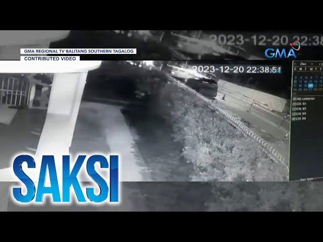 Rider patay matapos sumalpok sa truck sa Batangas City | Saksi