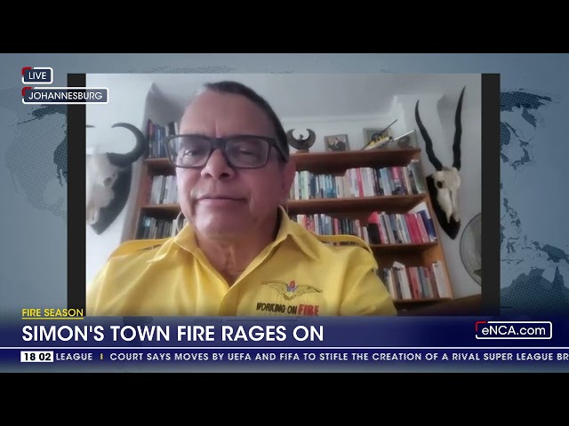 Simon's Town fire rages on