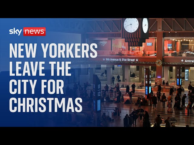 Watch live: Thousands travel out of New York for Christmas