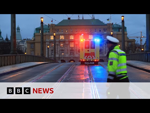 Gunman in mass shooting at Prague university was a student, police say | BBC News