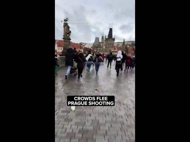 Crowds flee mass shooting in Prague, Czech Republic