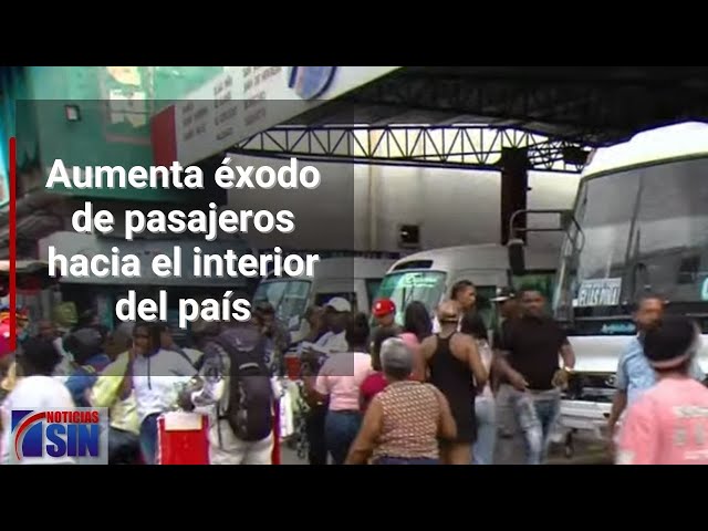 Aumenta éxodo de pasajeros hacia el interior del país