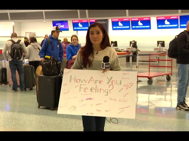 WCCO asks MSP Airport holiday travelers: "How are you feeling?"