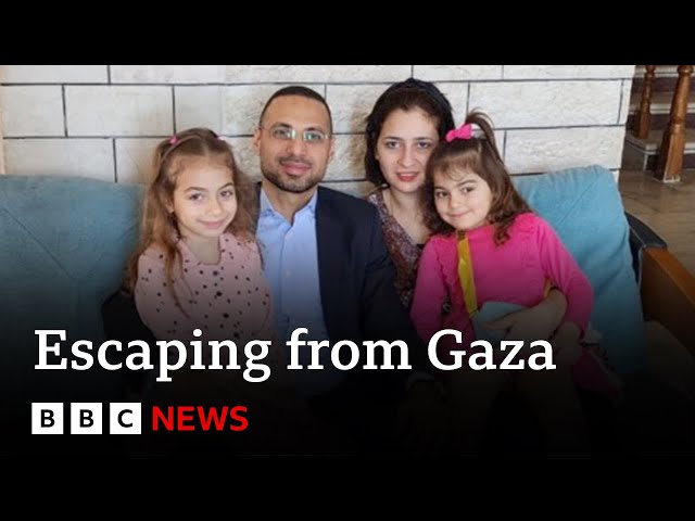 Israel-Gaza war: How a family escaped to Canada | BBC News