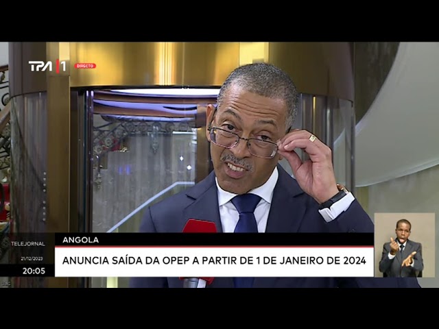 Angola anuncia saída da OPEP a partir de 1 de Janeiro de 2024